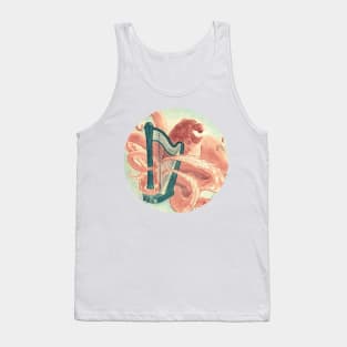 Octopus playing Harp Tank Top